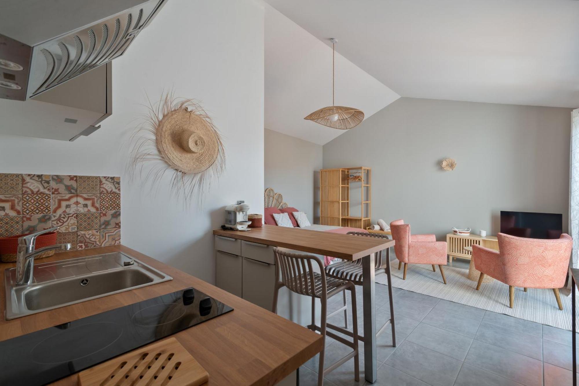 Studio Cocon Enea Bidart, Terrasse Et Parking Exterior photo