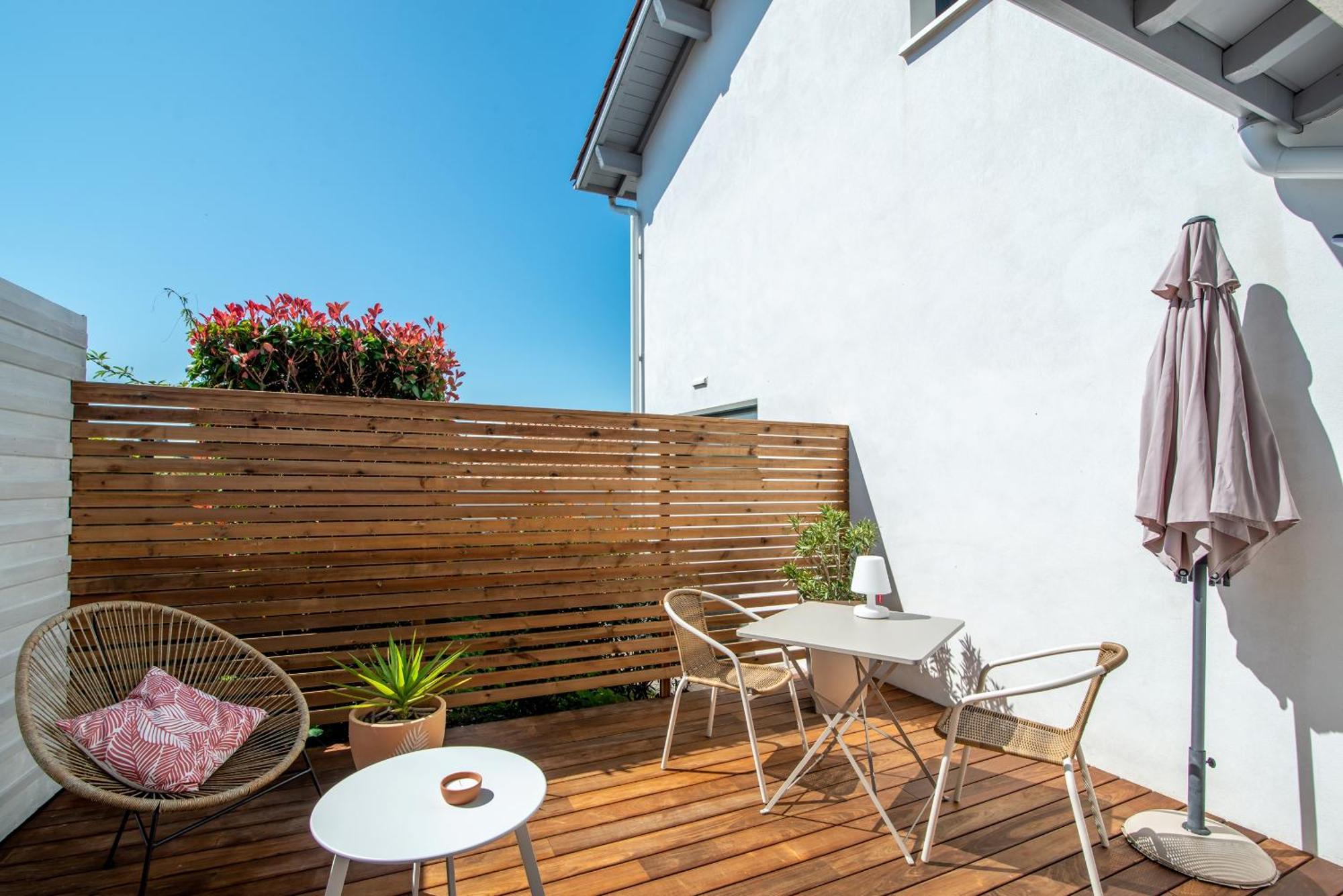 Studio Cocon Enea Bidart, Terrasse Et Parking Exterior photo